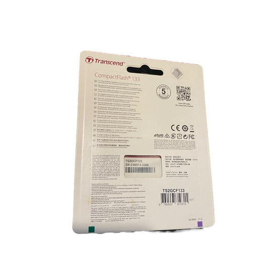 TRANSCEND TS2GCF133 COMPACTFLASH 133