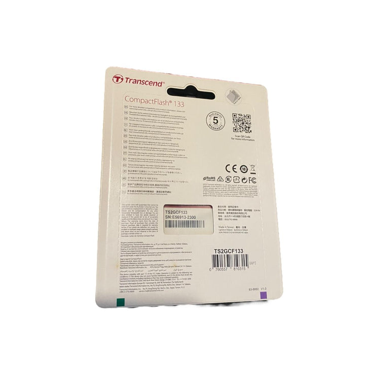 TRANSCEND TS2GCF133 COMPACTFLASH 133
