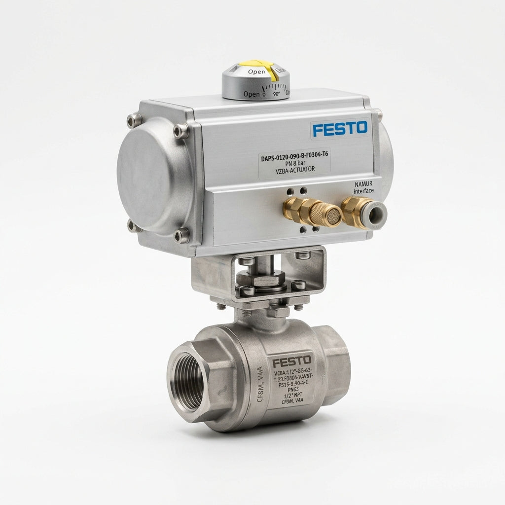 FESTO VZBA-1/2"-GG-63-T-22-F0304-V4V4T-PS15-R-90-4-C