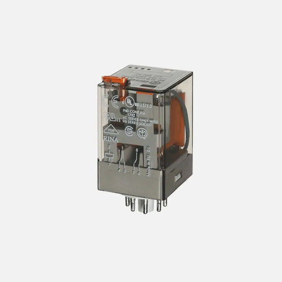 Relevador industrial octal 8 pines 120VAC 2CO 2NA2NC AgNi 10A 250V
