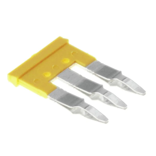 ZQV 4N/3 GE Puente enchufable amarillo de 3 polos para WDU/ZDU/ZDK… de 4 mm²