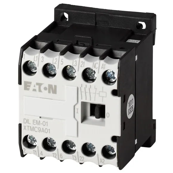 DILEM-01(24V50/60HZ) Mini contactor trifásico + 1NC 24VCA 9A IP20