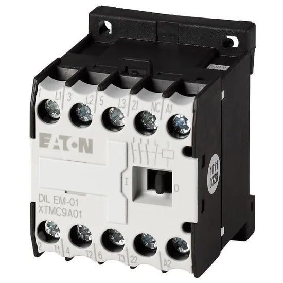 DILEM-01(24V50/60HZ) Mini contactor trifásico + 1NC 24VCA 9A IP20