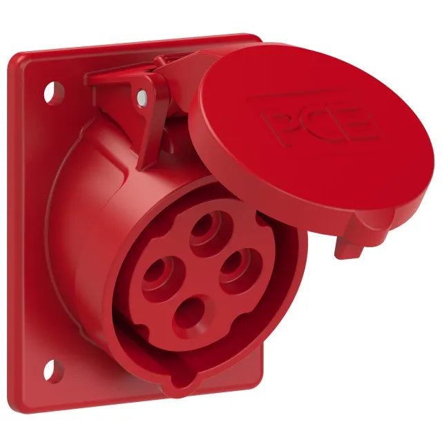 3302 Base empotrar 3P+T 6H 16A 400V IP44 Rojo