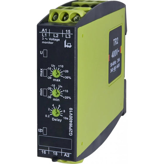 G2PW400V10 Monitor de voltaje trifásico L1+L2+L3 400/230VCA 1CO