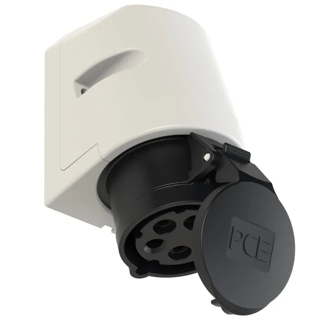 5323 Base mural 3P+N+T 7H 16A 500V IP44 Negro