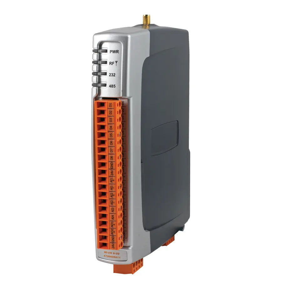 WI-I/O-9-U2 Unidad Mesh de E/S múltiples Inputs/Outputs 8 DI/O 4AI 2AO 1-4 PI/O