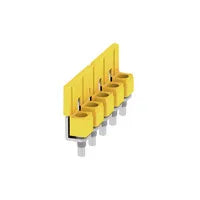 WQV 10/5 Puente atornillable amarillo de 5 polos para WDU de 10 mm²