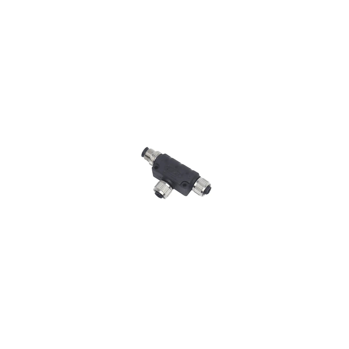 Divisor T M12 codificacion A 5 polos 1 macho 2 hembras 4A 60V IP67