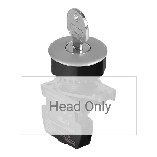 S3KF-2FS Selector de llave 2 posiciones 30mm mantenido Color plata