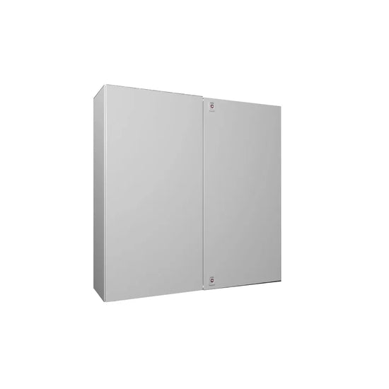 AX Gabinete mural de chapa de acero 2P 1000Hx1000Wx300Dmm RAL7035 IP55 NEMA 12