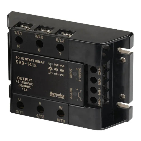 SR3-1415 SSR trifásico 15A Input 4-30VCD Output 48-480VCA cruce por cero
