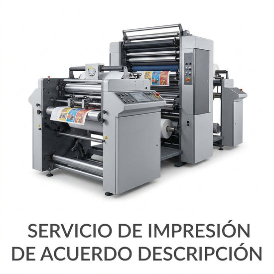Servicio de impresión de acuerdo descripción