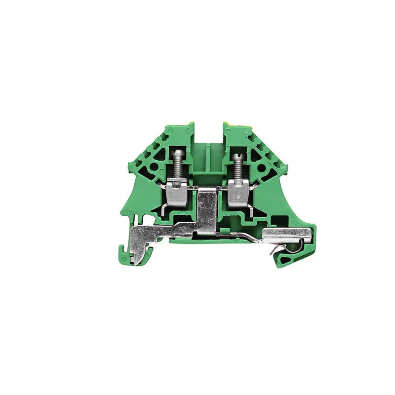 WPE 4N Clema compacta para tierra 4mm² 26-10AWG 500VCA Verde-Amarillo