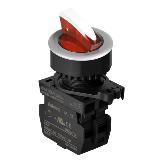 SELILUM C/RET 2P 30mm ROJO NA110-220V60°