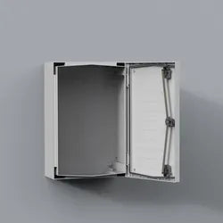 Gabinete mural de poliester 1P 1035Hx835Wx300Dmm RAL7035 IP66 NEMA 4X