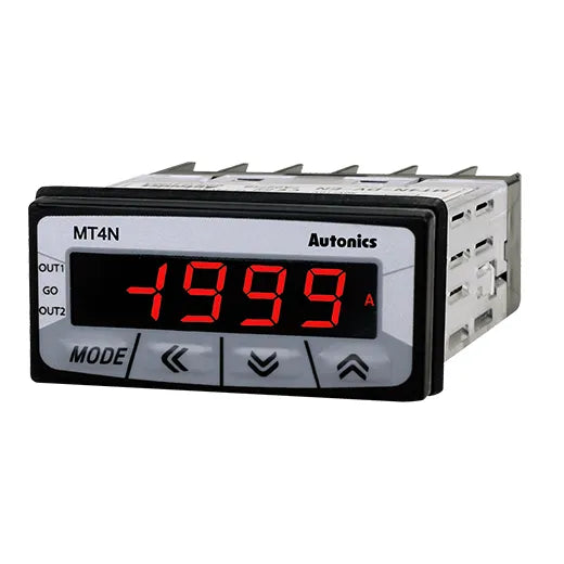 MT4N-AA-EN Amperímetro AC de panel 48WX24Hmm 12-24VUC Indicador