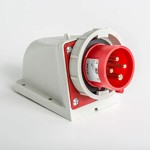 Clavija mural 16A 3P+T 400VCA 6h Rojo IP66-IP67