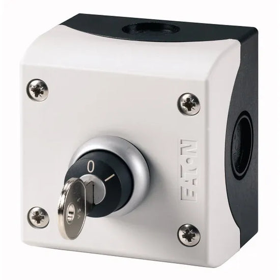 M22-WRS/KC11/I Selector con Llave 1NA1NC 2 posiciones B/plata 22mm Mantenido 1NA