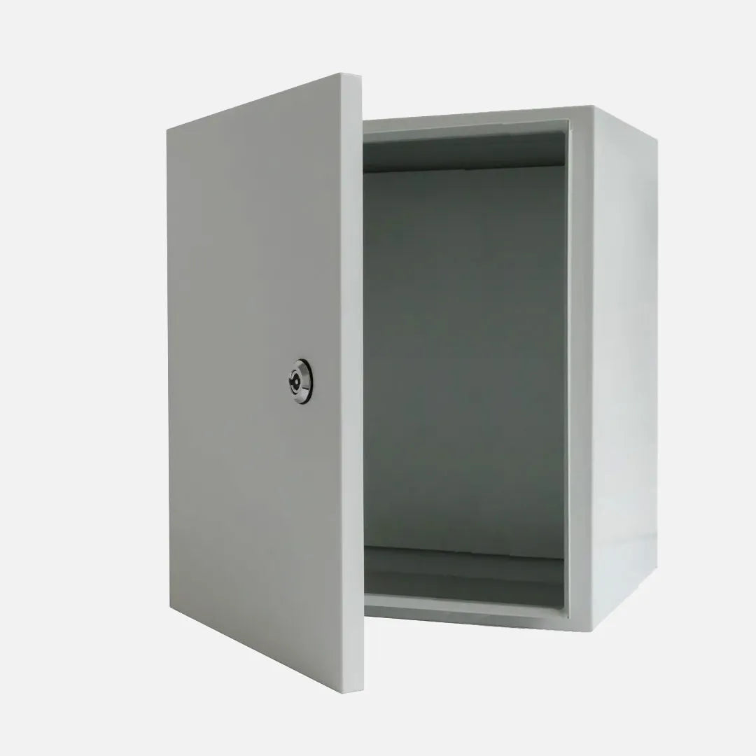 Gabinete mural c/plat. 600Hx500Wx200Dmm Acero carb/galv RAL7035 IP66