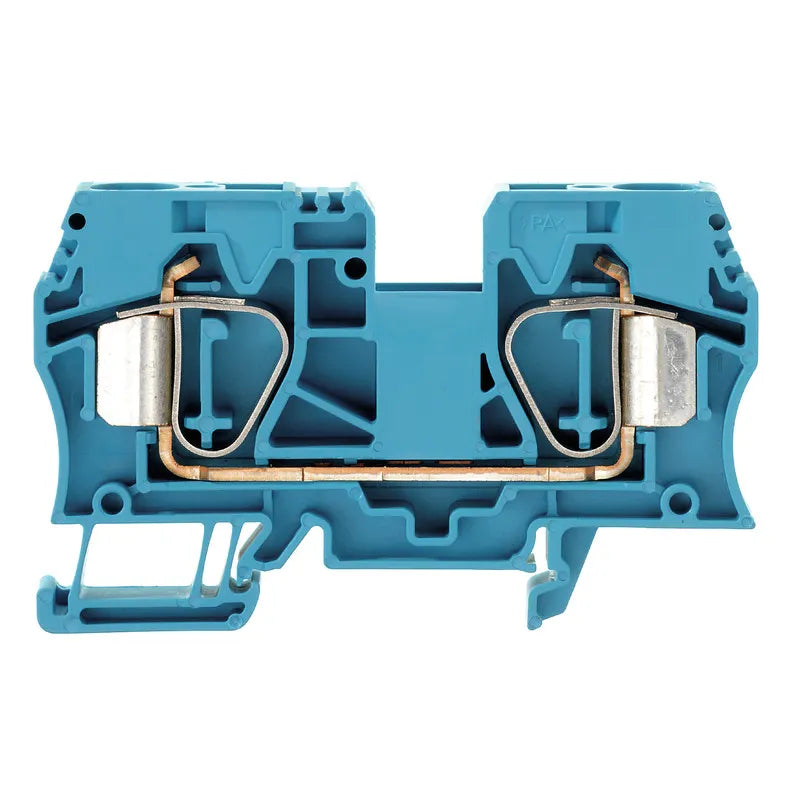 ZDU 16 BL Clema de paso 2 conexiones 16mm² 14-4AWG 76A 1000VCA Azul