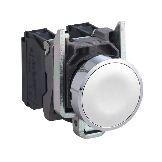 BOTON PULSADOR 22MM BLANCO  C/NA SC1 – TES