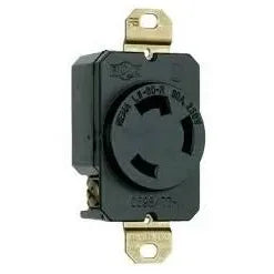 Receptaculo media vuelta 2P+T 3H 30A 250V IP20