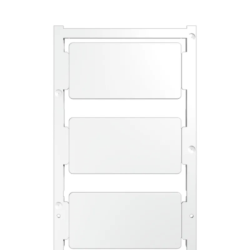 CC 30/60 K MC NE WS Etiqueta para dispositivos sin rot. 30Hx60Wmm Blanca 3pzs