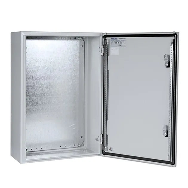 Gabinete mural de chapa de acero 1P 500Hx500Wx300Dmm RAL7035 IP66 NEMA 12, 4