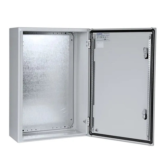 Gabinete mural de chapa de acero 1P 500Hx500Wx300Dmm RAL7035 IP66 NEMA 12, 4