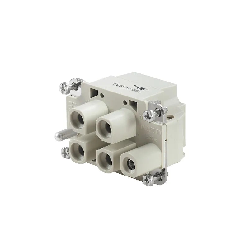 HDC S4 BAS Inserto hembra combinado C/Tornillo Axial 4P+PE 40A 1000V Grupo 3