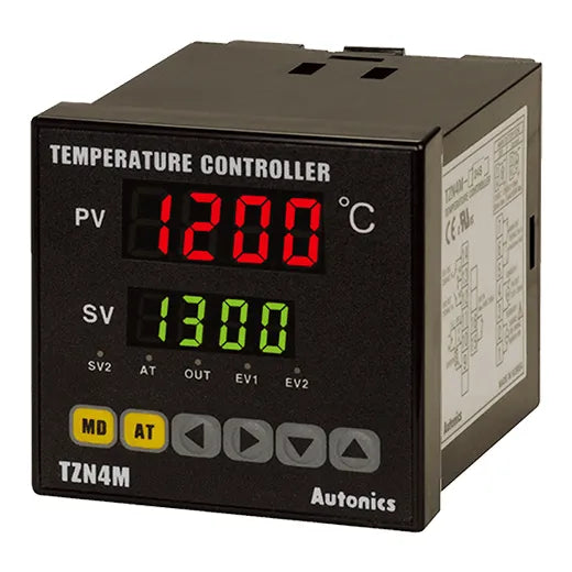 TZN4M-24R Control de temp PID dual-speed DIN72WX72H 100-240VCA Relay 2Eventos-X-