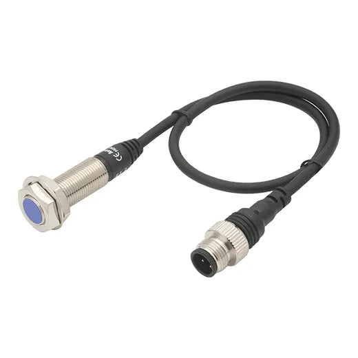 PRDW12-4DP Sensor inductivo M12 SN Ext 4mm Rasante 24VCD PNP NA T/cable conector