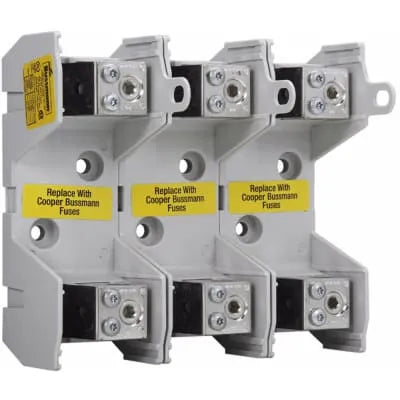 BASE PORTAFUSIBLE  MODULAR CLASE J 3P 70-100A 600VCA SCCR 200kA S/CUBIERTA