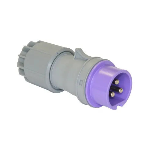 Clavija aérea 16A 3P 24VCA Violeta IP44