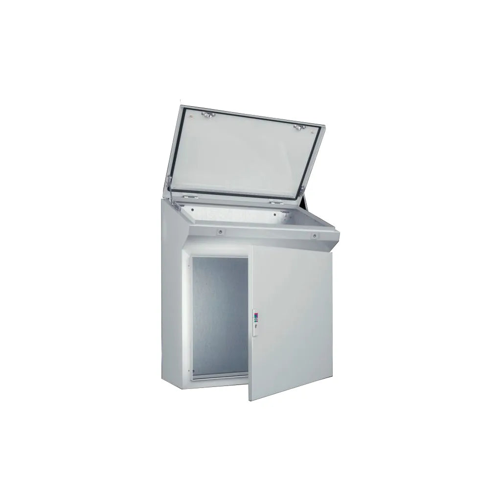 AP Pupitre compacto de chapa de acero 960Hx800Wx400Dmm 1 Puerta IP55 RAL7035