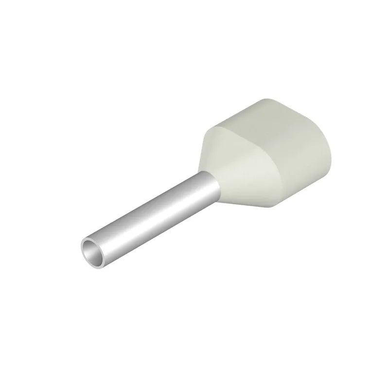 H0,5/14D ZH W Terminal doble ferrul aislado 14L 0.5mm² 20AWG DIN Blanco 500PZ