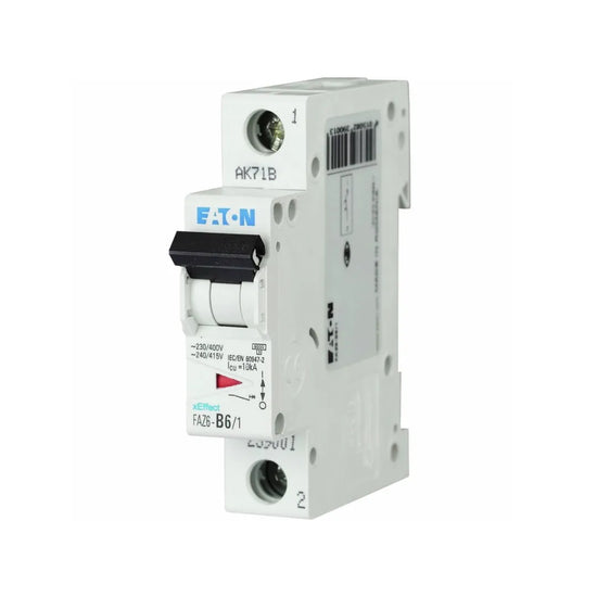 FAZ6-B6/1 Interruptor termomagnético miniatura MCB 1P 6A 10kA Curva B