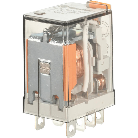 Relevador de potencia 8 pines 125VCD 2CO 2NA2NC AgNi 12A 250V