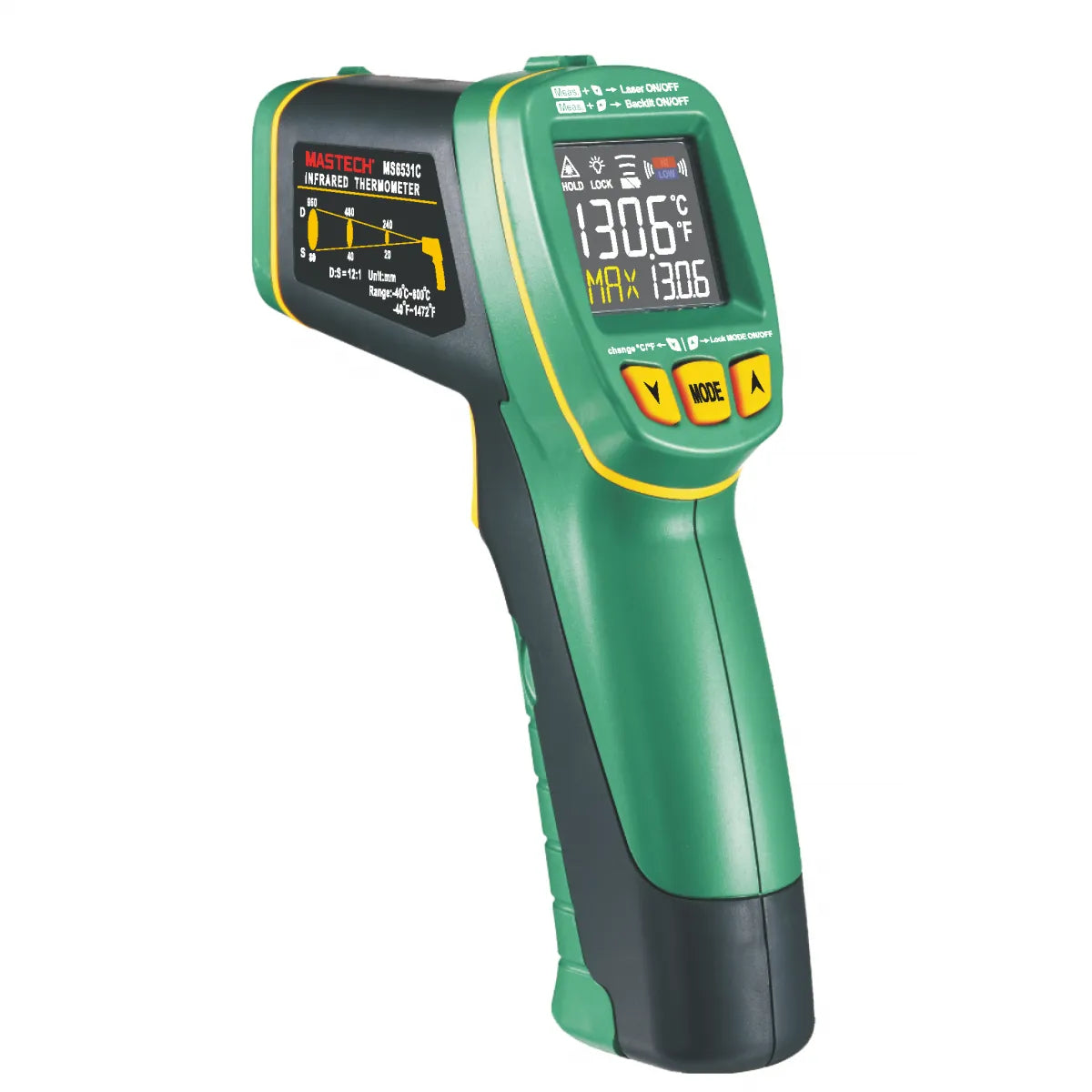 TERMOMETRO INFRARROJO -40-800?C, 12:1