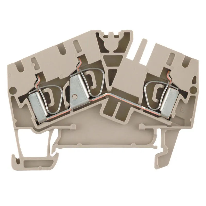 ZDU 4-2/3AN Clema Roof de paso 3 conexiones 4mm² 26-10AWG 32A 800VCA Beige