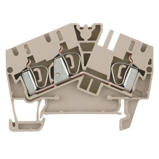 ZDU 4-2/3AN Clema Roof de paso 3 conexiones 4mm² 26-10AWG 32A 800VCA Beige