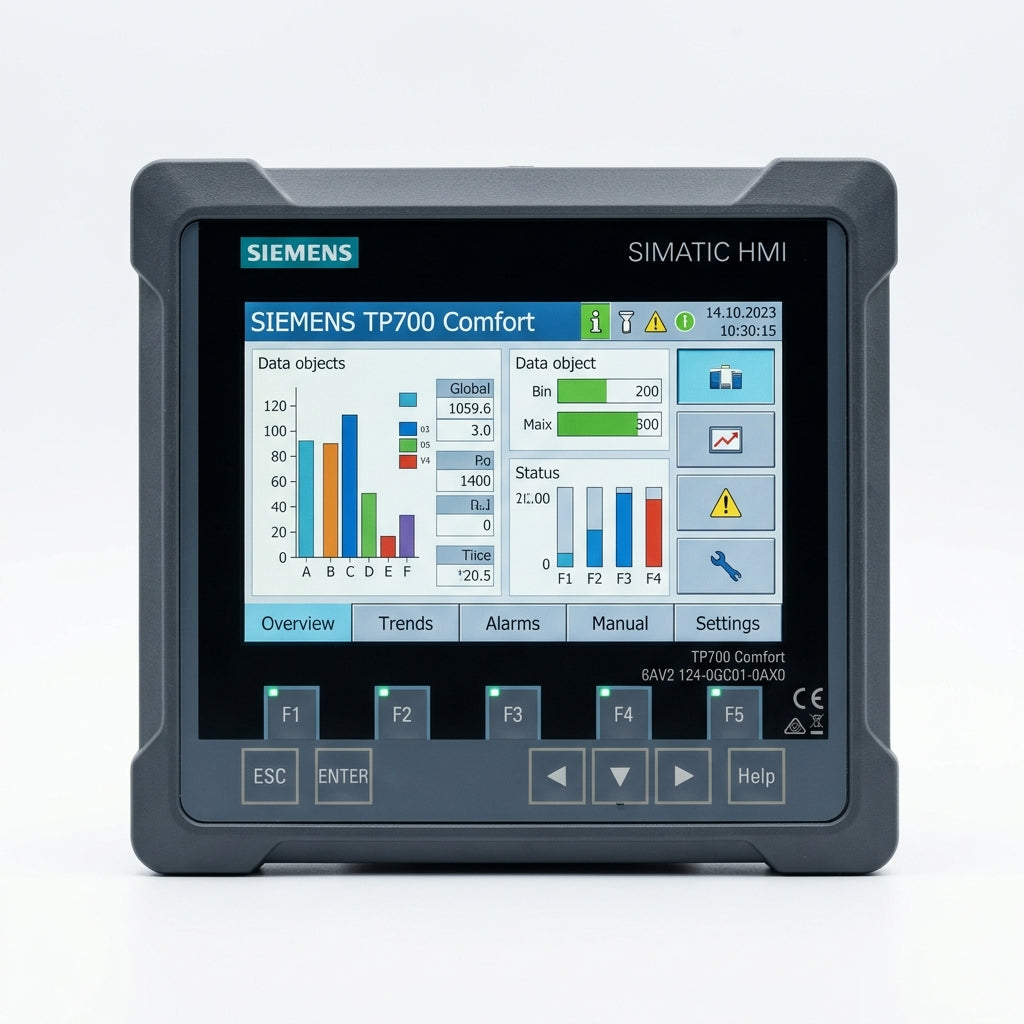 Película protectora + panel de pantalla táctil para Siemens TP700 Comfort 6AV2 124-0GC01-0AX0