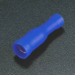Terminal tipo bala hembra aislado 1.5-2.5mm² 16-14AWG 100pz Azul