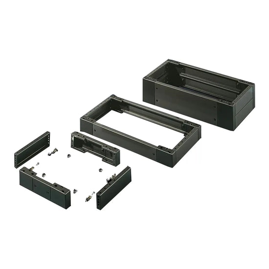 SO Zócalos completos de chapa de acero 100Hx1000Wx300Dmm RAL 7022