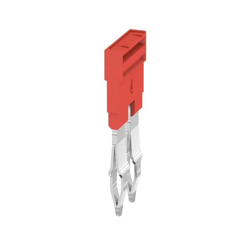ZQV 4N/2 RD Puente enchufable rojo de 2 polos para la Serie-A de 4 mm²