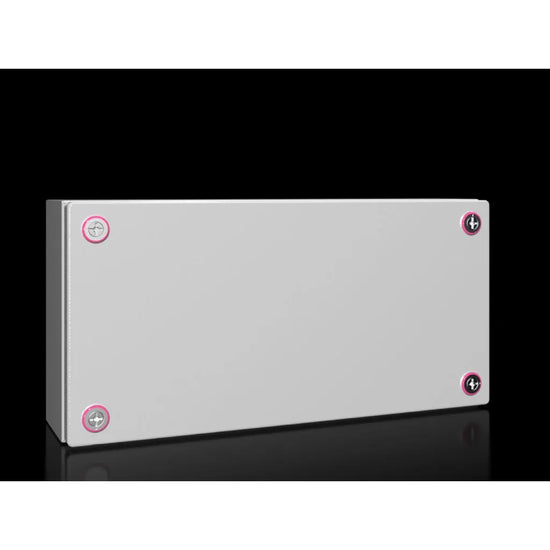 KX Caja de bornes de chapa de acero 200Hx400Wx120Dmm IP66 RAL7035 Sin placa.Mont