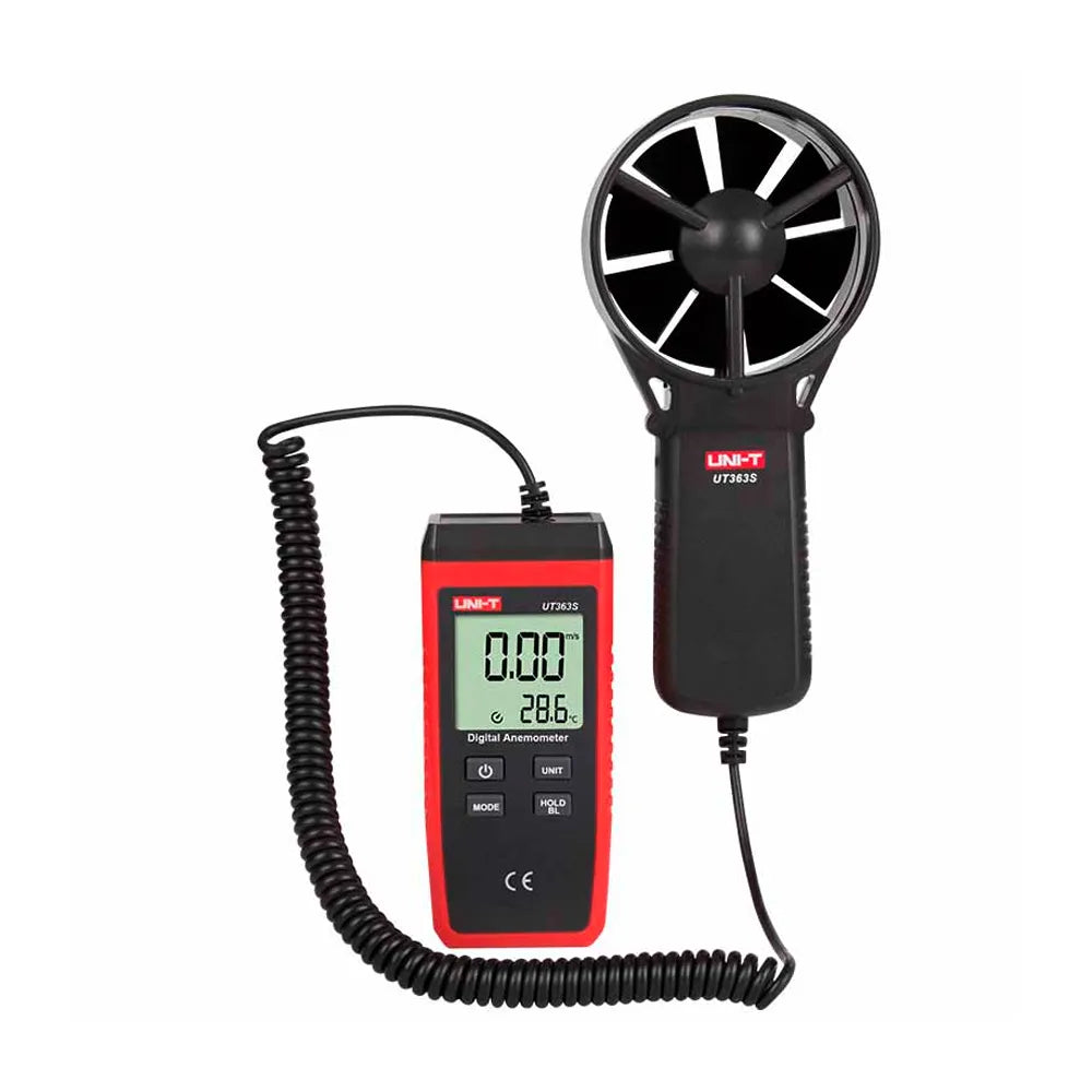 Anemómetro 0-30m/s, -10°-50°C, Wind + Tempt 0-12 1.5V