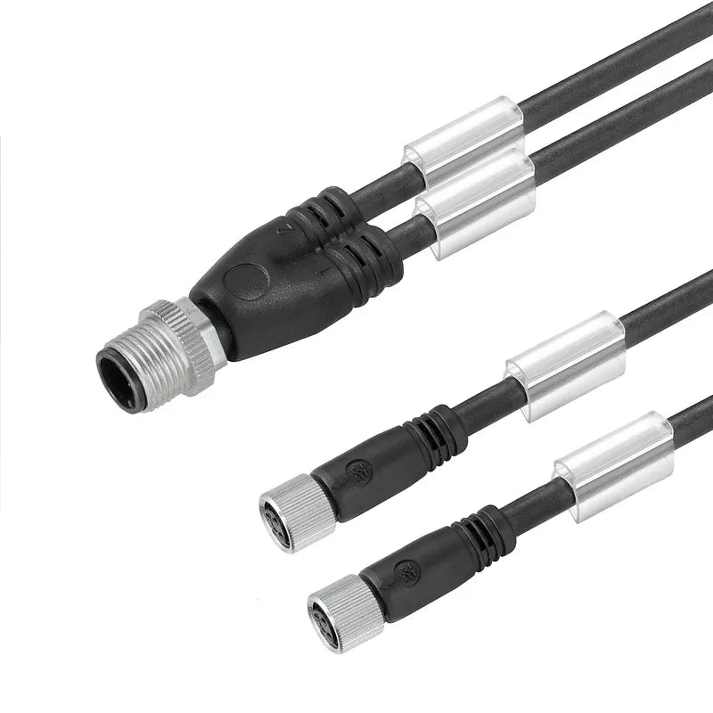 SAIL-ZW-M8BG-3-1.5U Cable doble con conector macho recto M12/M8 3P 1.5mt IP68