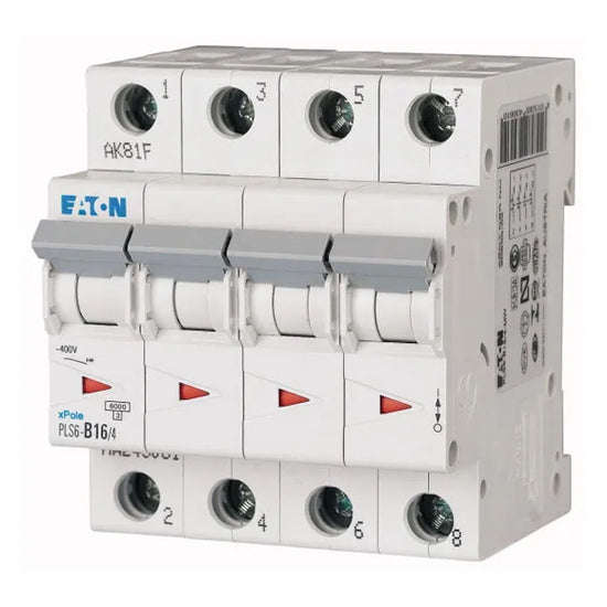 PLS6-C16/4-MW Xpole Interruptor termomagnético (ITM) 4P 16A 6kA Curva C